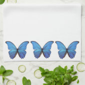 Keukenhanddoek Blauwe Morpho Vlinders (Gevouwen)