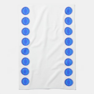 Keukenhanddoek - Blauwe stippen