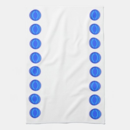 Keukenhanddoek - Blauwe stippen (Verticaal)