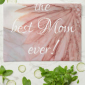 Keukenhanddoek "Bloemen/roze" (Gevouwen)