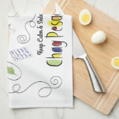 Keukenhanddoek "Chag Pesach Sameach" (Quarter Fold)