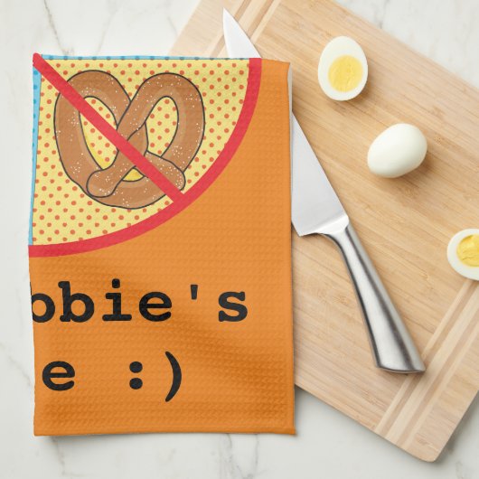 Keukenhanddoek "Chametz Free Zone" (Quarter Fold)