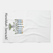 Keukenhanddoek - Chanoeka - Menorah (Horizontaal)