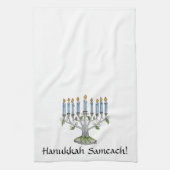 Keukenhanddoek - Chanoeka - Menorah (Verticaal)