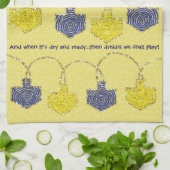 Keukenhanddoek "Chanoeka/Oh Dreidel" (Gevouwen)