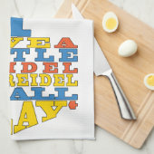 Keukenhanddoek "Chanukah/Dreidel Play" (Quarter Fold)