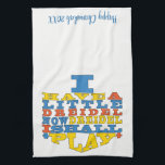 Keukenhanddoek "Chanukah/Dreidel Play"<br><div class="desc">De keukenhanddoek "Chanukah/I heeft een kleine droom die ik nu zal spelen" Personaliseert zich door "Happy Chanukah 20XX" te schrappen en te vervangen door je eigen woorden. Kies uw favoriete doopvontstijl, kleur, en grootte. Er zijn ook veel kleuropties voor de achtergrond van handdoeken. Bedankt voor het stoppen en winkelen. Veel...</div>