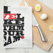 Keukenhanddoek "Chanukah/I Love Latkes" (Quarter Fold)