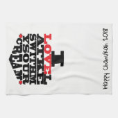 Keukenhanddoek "Chanukah/I Love Latkes" (Horizontaal)