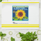 Keukenhanddoek - Claremont CA 2 Fruit Crate Labels (Gevouwen)