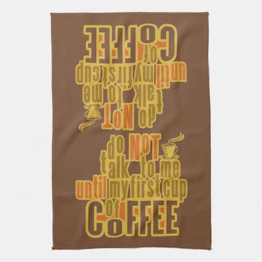 Keukenhanddoek COFFEE EERSTE (Verticaal)