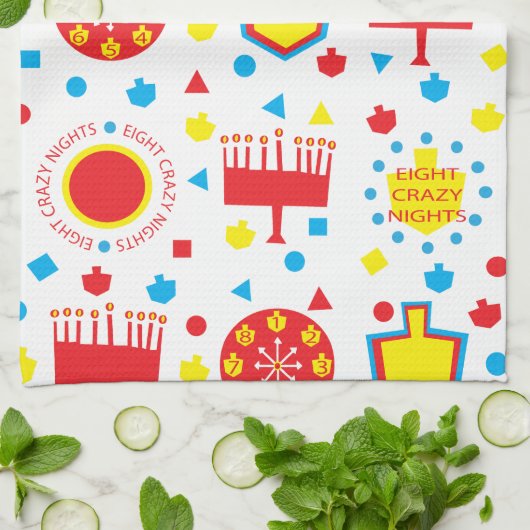 Keukenhanddoek "COLORFUL CRAZY 8" (Gevouwen)