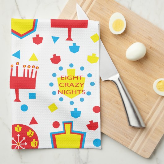 Keukenhanddoek "COLORFUL CRAZY 8" (Quarter Fold)