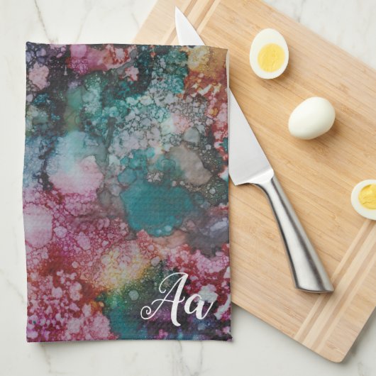 Keukenhanddoek "Colour Burst Inkblot" (Quarter Fold)