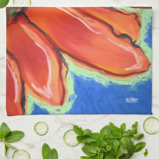 Keukenhanddoek "Cool Sunflower" (Gevouwen)