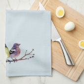 Keukenhanddoek drie kleine vogels (Quarter Fold)