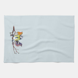 Keukenhanddoek drie kleine vogels