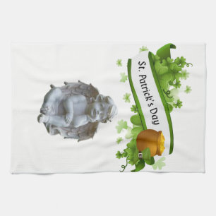 Keukenhanddoek engel St. Patrick's Day