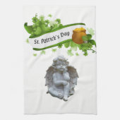 Keukenhanddoek engel St. Patrick's Day (Verticaal)