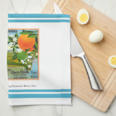 Keukenhanddoek - Etiket van de krattenkratten van  (Quarter Fold)