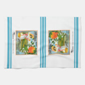 Keukenhanddoek - Etiket van de krattenkratten van  (Horizontaal)