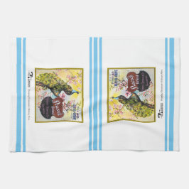 Keukenhanddoek - Etiket van pacockratten