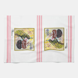 Keukenhanddoek - Etiket van pacockratten