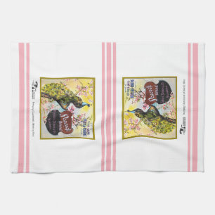 Keukenhanddoek - Etiket van pacockratten