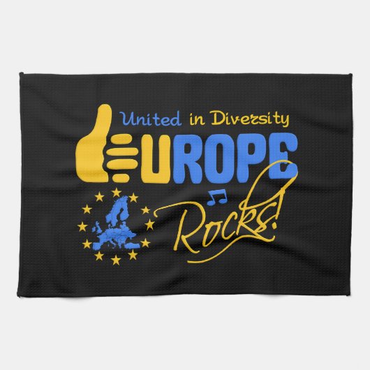 keukenhanddoek EUROPE ROCKS (Horizontaal)