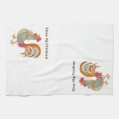 keukenhanddoek-fantasievolle kip theedoek (Horizontaal)