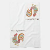 keukenhanddoek-fantasievolle kip theedoek (Verticaal)