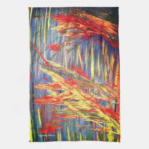 Keukenhanddoek "Fire Dance"