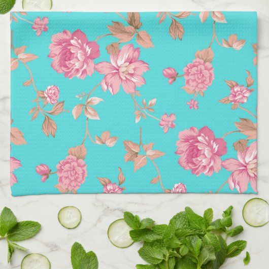Keukenhanddoek/Floral Theedoek (Gevouwen)