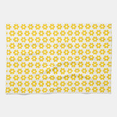 Keukenhanddoek - Gele bloemen (Horizontaal)