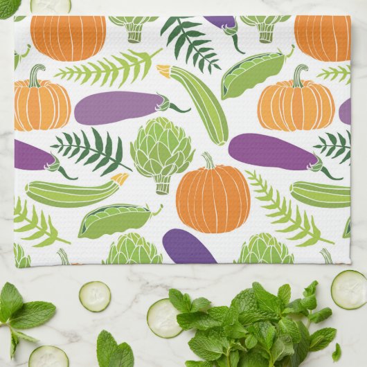 Keukenhanddoek-groenten Theedoek (Gevouwen)