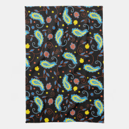 Keukenhanddoek "Hanukkah Paisley Dreidel Handdoek"