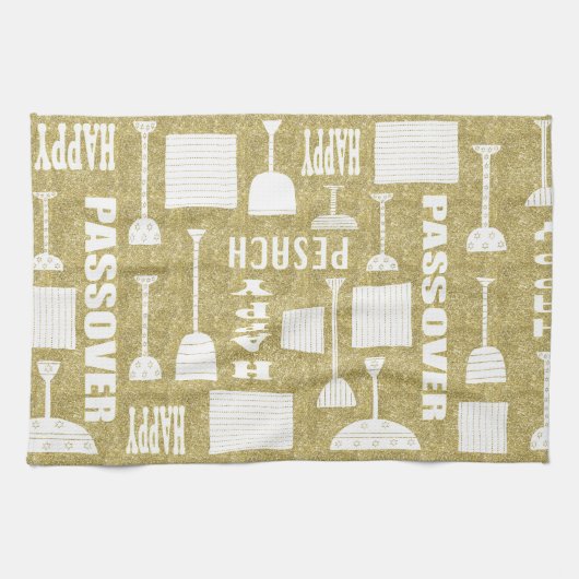 Keukenhanddoek "Happy Pesach/Pesach" (Horizontaal)