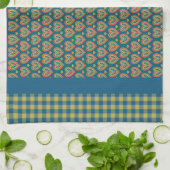 Keukenhanddoek, hart en check Gingham Pattern Theedoek (Gevouwen)