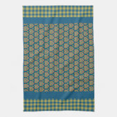 Keukenhanddoek, hart en check Gingham Pattern Theedoek (Verticaal)