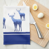 Keukenhanddoek-het hert theedoek (Quarter Fold)