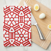 Keukenhanddoek - Hexagon en Bars (Quarter Fold)