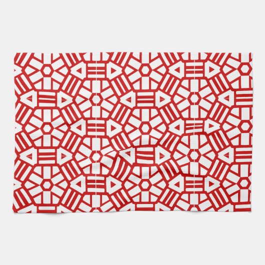 Keukenhanddoek - Hexagon en Bars (Horizontaal)