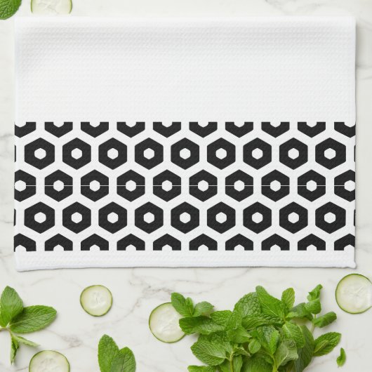 Keukenhanddoek - Hexagon-vormen (Gevouwen)