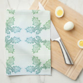 Keukenhanddoek Holly Allover Print witte achtergro (Quarter Fold)