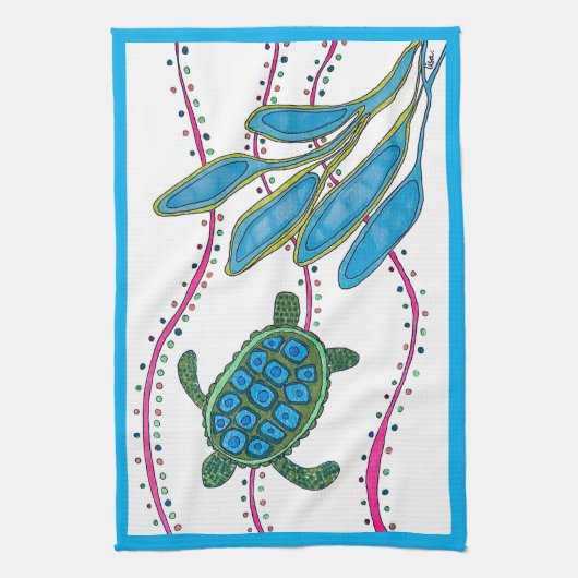 KEUKENHANDDOEK "IN DE FLOW" (Verticaal)