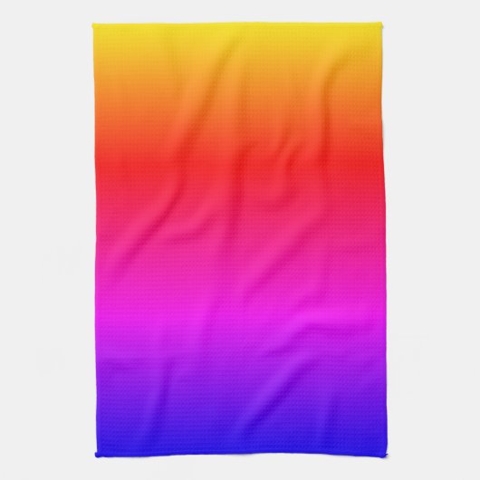 Keukenhanddoek in regenboogkleuren (Verticaal)