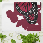 Keukenhanddoek - Jester Red Monarch Butterfly (Gevouwen)