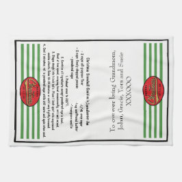 Keukenhanddoek "Kerst Retro Dish Handdoek"