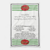 Keukenhanddoek "Kerst Retro Dish Handdoek" (Verticaal)