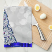 Keukenhanddoek - Kobalt-wervelkolom (Quarter Fold)